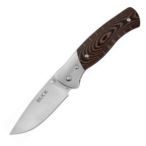 Buck Selkirk Linerlock Drop Point - Micarta