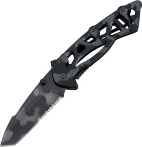 BU870X.jpg Buck Bones Framelock Tiger Stripe - Camo Tanto