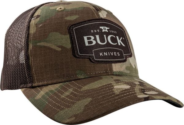 BU89146.jpg Buck MultiCam Trucker Hat - Ripstop Cotton Camo