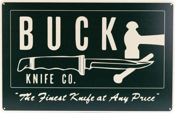 Finest Knives Tin Tacker Sign - Embossed Aluminum