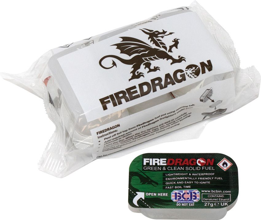Bushcraft FireDragon Solid Fuel 6pk 27g Blocks