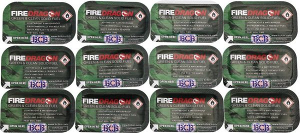 BUS359.jpg Bushcraft FireDragon Solid Fuel 12-Pack Tablets