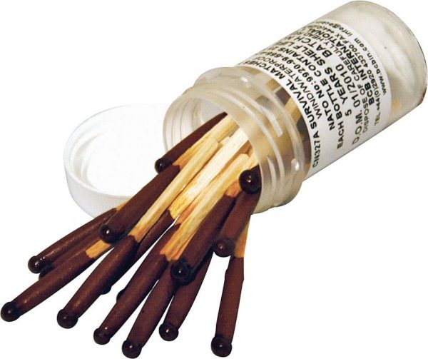 BUSCN327A.jpg Bushcraft Survival Matches - Waterproof 25-Count Container