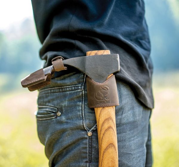 BEAVERCRAFT Bushcraft Carving Adze Forged Carbon Steel