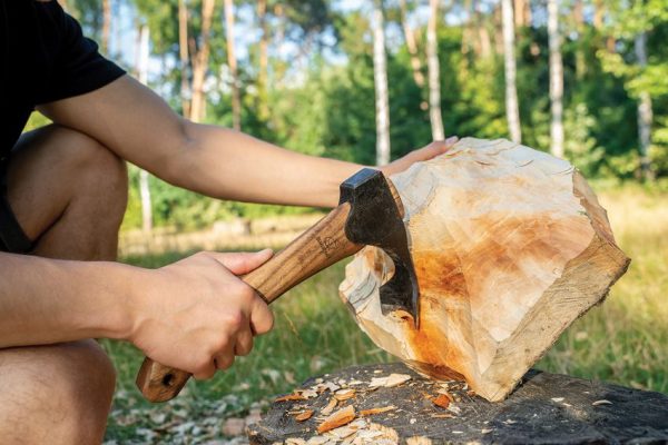 BEAVERCRAFT Bushcraft Carving Adze Forged Carbon Steel