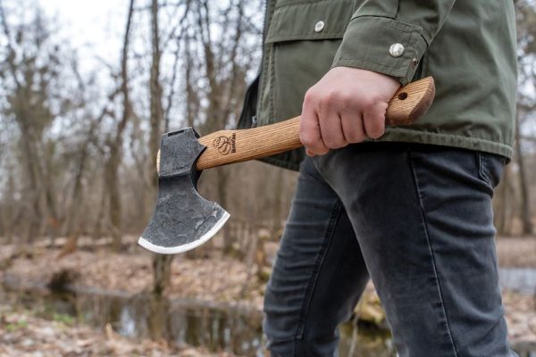 BEAVERCRAFT Bushcraft Splitting Hatchet Forged Carbon Steel