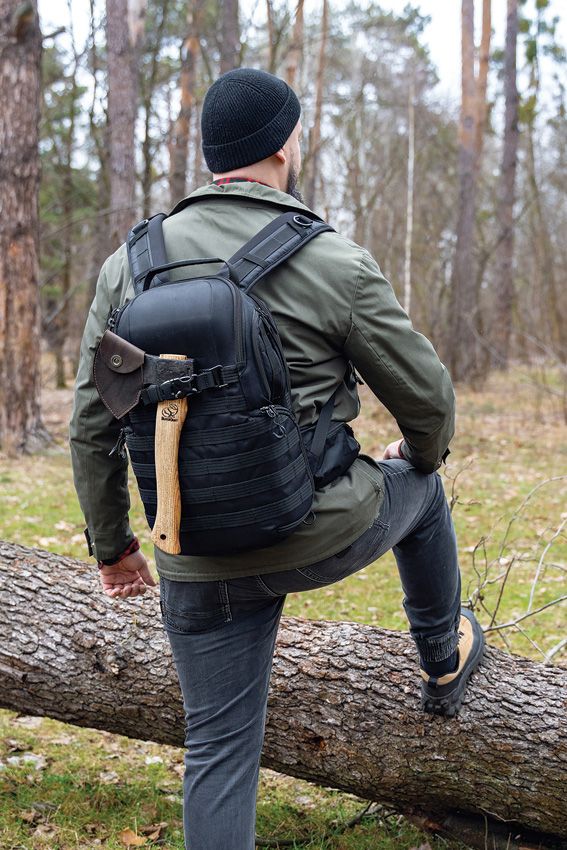 BEAVERCRAFT Bushcraft Splitting Hatchet Forged Carbon Steel