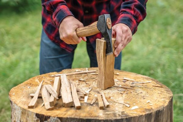 BEAVERCRAFT Bushcraft Bearded Hatchet Forged Carbon Steel