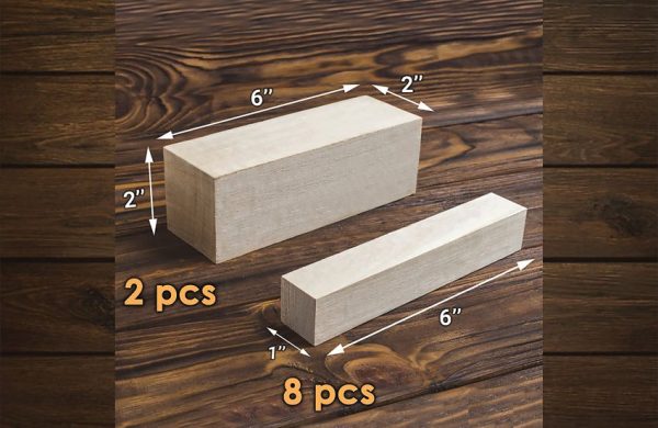 BeaverCraft Basswood Carving Block Set 10-Piece