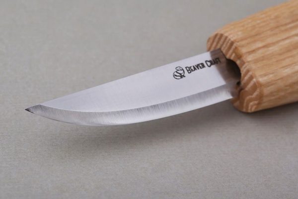 BeaverCraft Small Sloyd Whittling Knife - Ash Handle