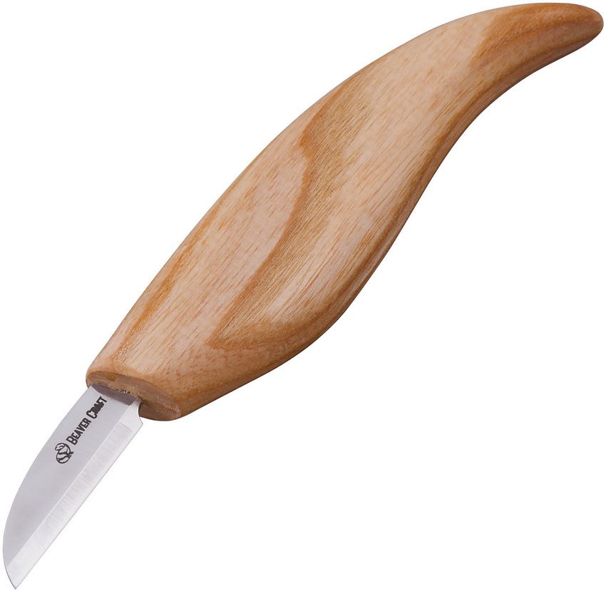 Beavercraft Wood Carving Bench Knife 1.5" 1066 Carbon Steel