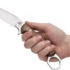 BeaverCraft Camp Fixed Blade - Walnut Saber Tanto