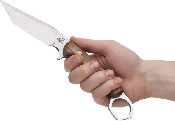 BeaverCraft Camp Fixed Blade - Walnut Saber Tanto
