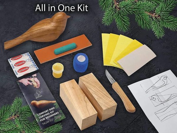 BVRDIY01.jpg BeaverCraft Comfort Bird Carving Kit - Beginner Complete