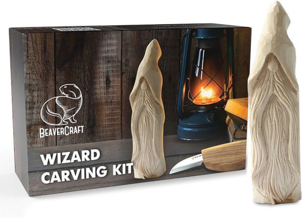 BeaverCraft Wizard Carving Kit - Beginner Wood Carving