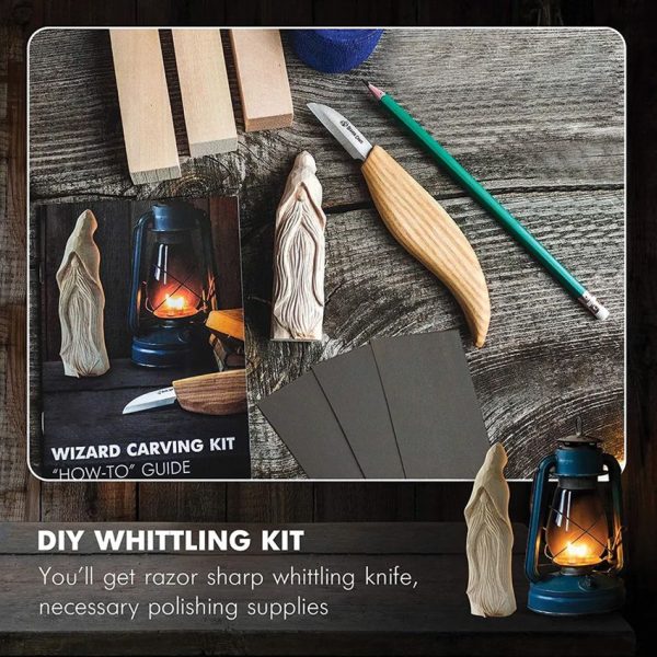 BeaverCraft Wizard Carving Kit - Beginner Wood Carving