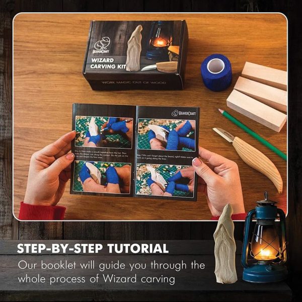BeaverCraft Wizard Carving Kit - Beginner Wood Carving