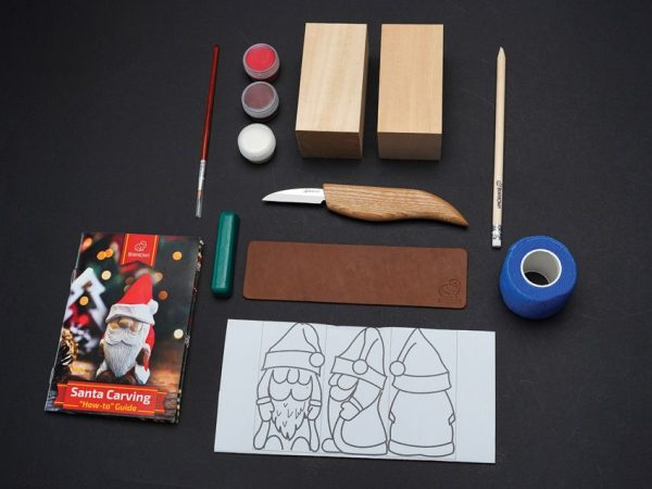 BeaverCraft Santa Carving Kit - Paints and Pattern