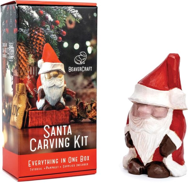 BeaverCraft Santa Carving Kit - Paints and Pattern