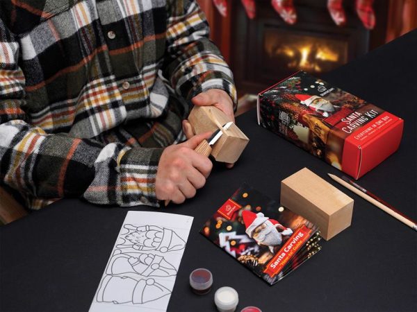 BeaverCraft Santa Carving Kit - Paints and Pattern