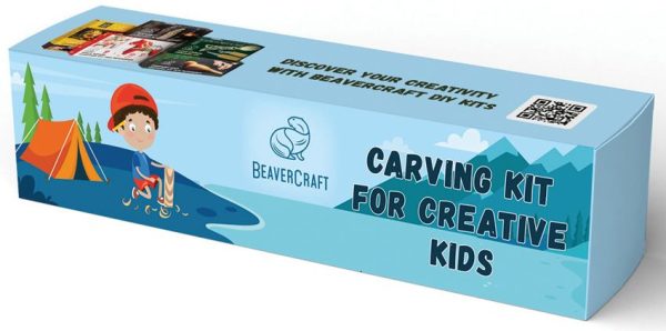 BeaverCraft Spruce Tree Kit - Kids Whittling Knife