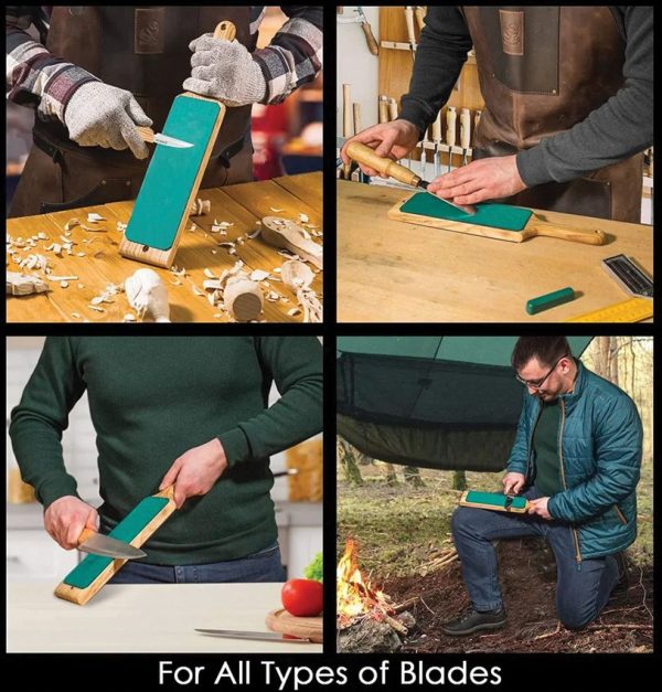 Beavercraft Leather Strop - Double Sided w/Compound