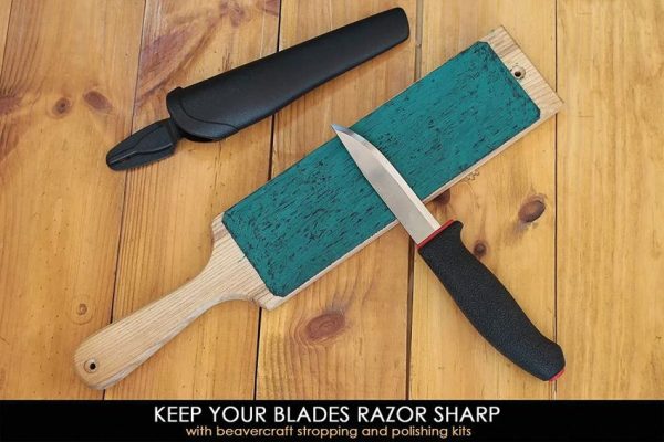 Beavercraft Leather Strop - Double Sided w/Compound