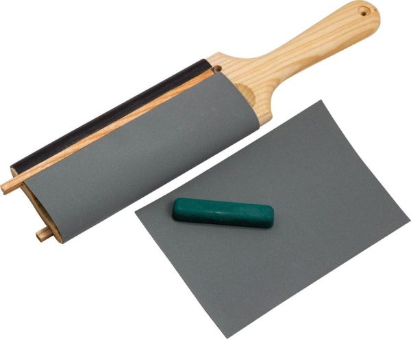 Beavercraft Hook Strop - Leather & Sandpaper