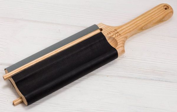 Beavercraft Hook Strop - Leather & Sandpaper