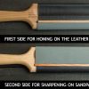 Beavercraft Hook Strop - Leather & Sandpaper