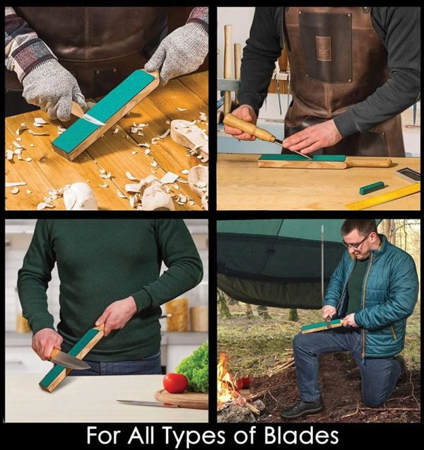 Beavercraft Leather Paddle Strop - w/Compound