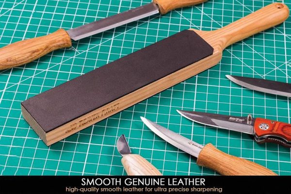 Beavercraft Leather Paddle Strop - w/Compound
