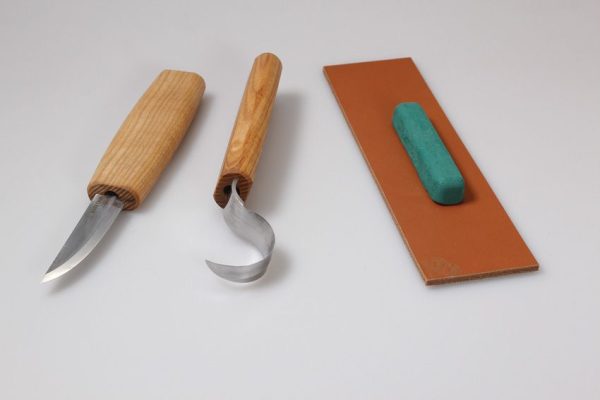 Beavercraft Spoon Carving Set 4-Piece with Strop