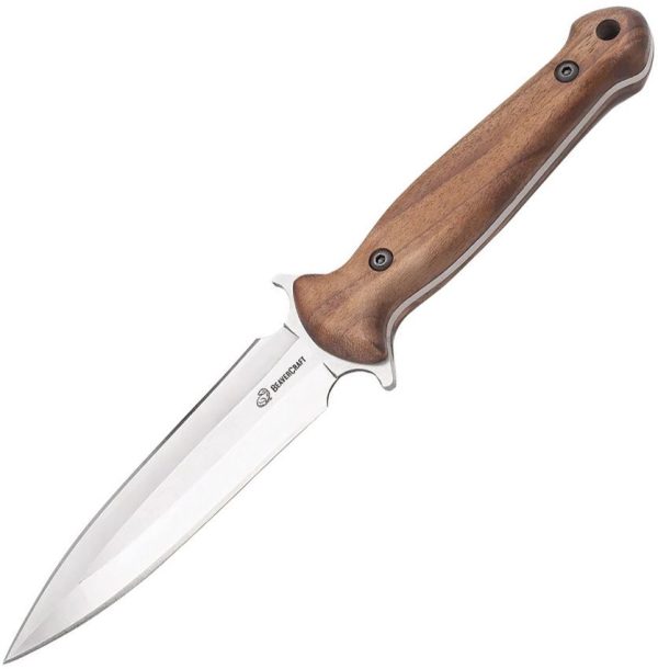 BVRTLK2.jpg Beavercraft Tactical Dagger Double Edge Walnut