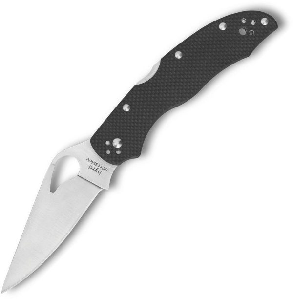 Byrd Harrier 2 Lockback Folding Knife - 3.38" Satin 8Cr13MoV Blade, Black G10 Handle