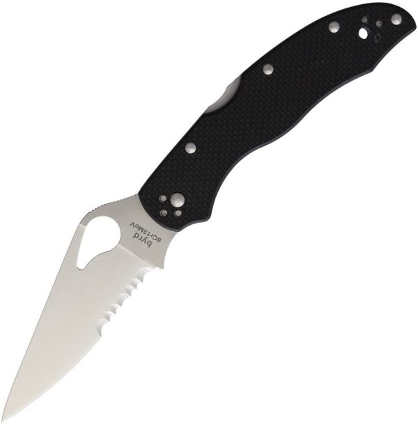 Byrd Harrier 2 Lockback Folding Knife 8Cr13MoV Black G10