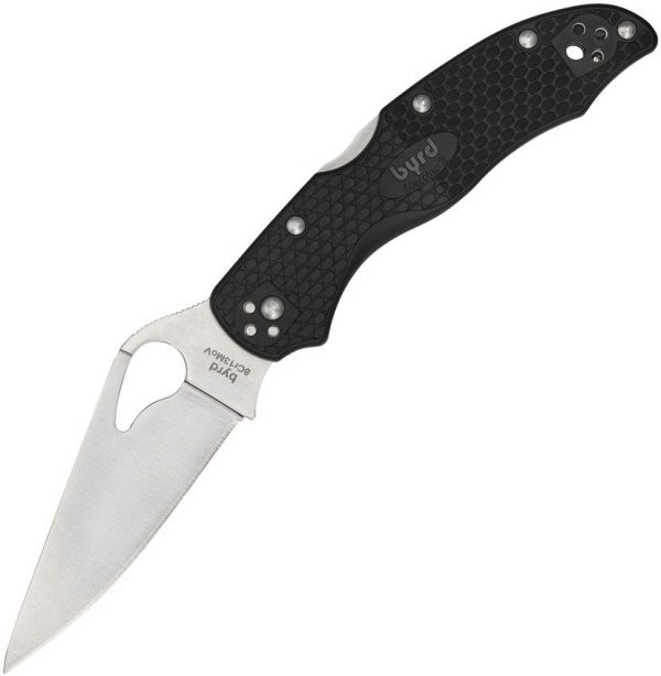 Byrd Harrier 2 Lockback Folding Knife 8Cr13MoV Black FRN