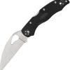 BY01PBKWC2.jpg Byrd Harrier 2 Lockback Folding Knife 3.38" Satin Wharncliffe Blade, Black FRN Handle