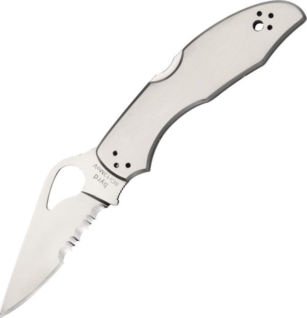 BY04PS2.jpg Byrd Meadowlark 2 Lockback Folding Knife 8Cr13MoV Serrated