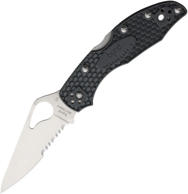 BY04PSGY2.jpg Byrd Meadowlark 2 Lockback Gray Folding Knife 8Cr13MoV