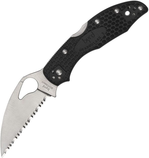 Byrd Meadowlark 2 Lockback Folding Knife 8Cr13MoV Serrated