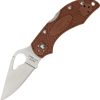 Byrd Robin 2 Lockback Brown Clip Point Folding Knife
