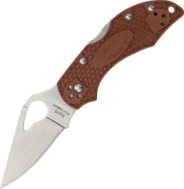 Byrd Robin 2 Lockback Brown Clip Point Folding Knife