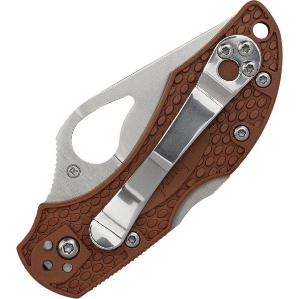 Byrd Robin 2 Lockback Brown Clip Point Folding Knife