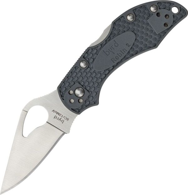 Byrd Robin 2 Lockback Gray Clip Point Folding Knife