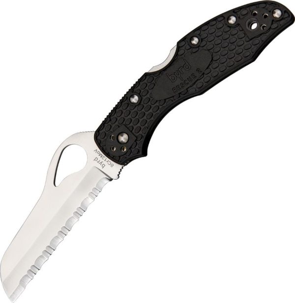 Byrd Meadowlark 2 Rescue Folding Knife 3" Serrated Stainless
