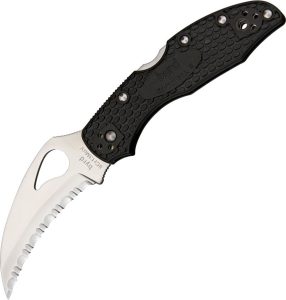 Byrd Hawkbill Lockback Folding Knife 3" Serrated Stainless