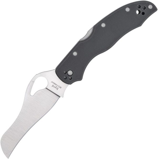 Byrd Gooney Lockback Folding Knife 3.5" 9Cr14MoV Black G10