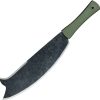 BYX Baryonyx Machete 16" 1075HC Steel Fixed Blade Green