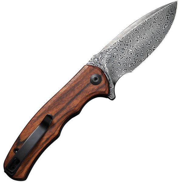 Civivi Mini Praxis Damascus Wood Linerlock